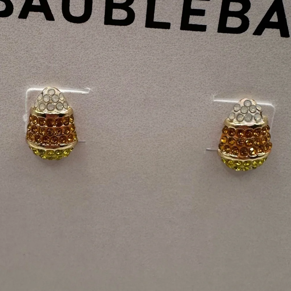 BaubleBar small Candy Corn earrings NWT - Picture 2 of 6